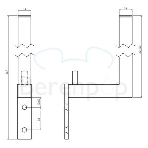 Clou Quadria CL090110629 reserverolhouder chroom
