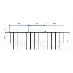 Decor Walther Bloque/ Corner 0703220 WA WND1 draadkorf 260mm goud