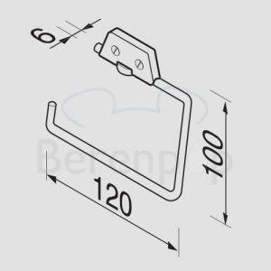 Geesa Hotel 2146 toiletrolhouder chroom