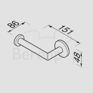 Geesa Nemox 650902 toiletrolhouder chroom