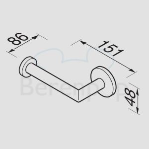 Geesa Nemox Stainless Steel 650905 toiletrolhouder RVS geborsteld