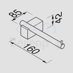 Geesa Nexx 750902 toiletrolhouder chroom