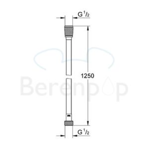 Grohe Silverflex 28362000 doucheslang 125cm chroom