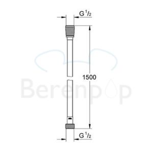 Grohe Silverflex 28364000 doucheslang 150cm chroom