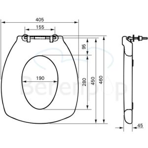 Handicare (Linido) LI09506316 comfort-seat zachte toiletzitting