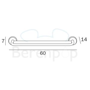 Inda Colorella A2308ACR01 planchet 60cm transparant glas/ chroom
