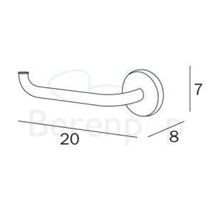 Inda Colorella A23250CR toiletrolhouder chroom