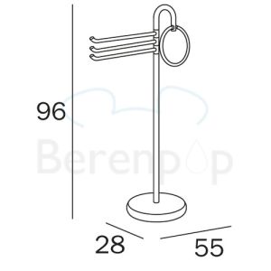 Inda Europe - Colorella A05850CR handdoekstandaard chroom