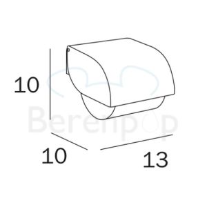 Inda Hotellerie - Europe A3827ACR toiletrolhouder met deksel chroom
