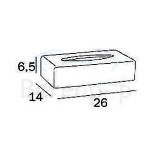 Inda Hotellerie AV0710CR tissuehouder staand chroom