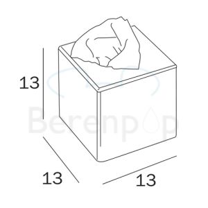 Inda Hotellerie AV071ZCR tissuehouder staand chroom