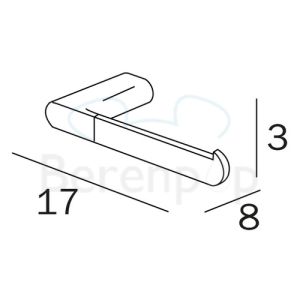 Inda Mito A2025BCR toiletrolhouder chroom