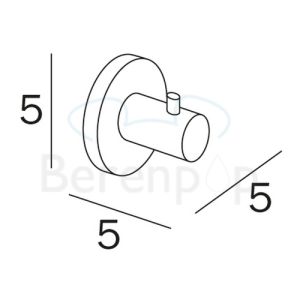 Inda Touch A46200CR kledinghaak chroom