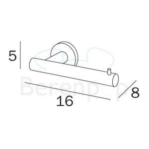 Inda Touch A4625ACR toiletrolhouder chroom