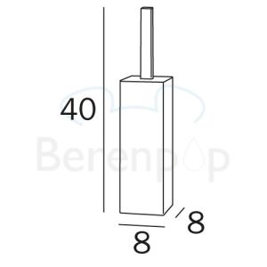 Inda AV114ACR toiletborstelhouder chroom