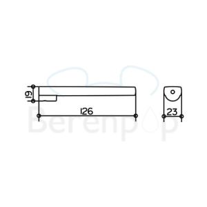 Keuco Moll 12763010000 toiletpapier reserverolhouder chroom