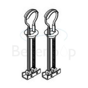 Pressalit + Villeroy en Boch A9173 / 92189600 set van 2 stuks scharnieronderdelen