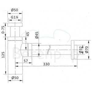 San4U 2003117 designsifon chroom