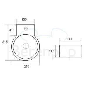 San4U 2503035 One Pack Sun fonteinset wit keramiek/ chroom