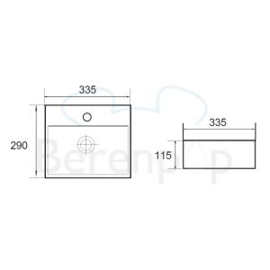 San4U 2503406 Zapa fontein 34x29x12cm keramiek wit
