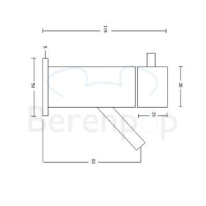 San4U 2514169 Spador fonteinkraan wand chroom