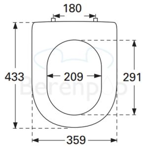 Villeroy en Boch Subway 2.0 9M68Q101 toiletzitting met deksel wit