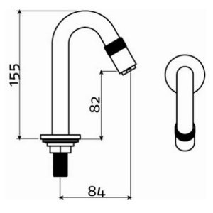 Clou Freddo 9 CL0603013 fonteinkraan staand chroom