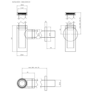 Clou InBe IB065300121 wastafel designsifon type 1, rond, mat zwart