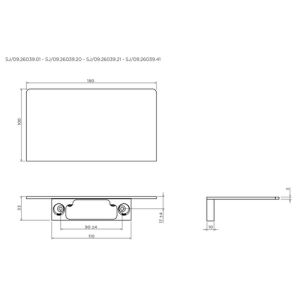 Clou Sjokker SJ092603920 planchet 180mm mat wit
