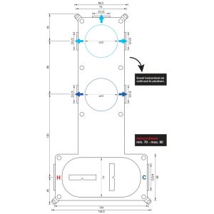 Brauer Carving 5-S-105 thermostatische inbouw regendouche SET 09 mat zwart