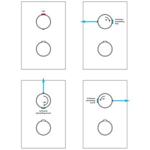 Brauer Carving 5-S-139 thermostatische inbouw regendouche 3-weg omstelling SET 43 mat zwart