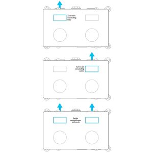 Brauer Carving 5-S-194 thermostatische inbouw regendouche met drukknoppen SET 59 mat zwart