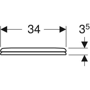 Geberit Bambini 573334000 toiletzitting (kinderzitting) met deksel wit