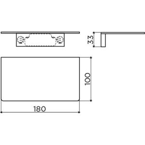 Clou Sjokker SJ092603901 planchet 180mm chroom