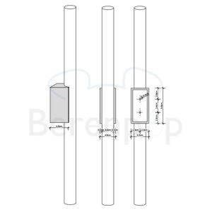 Decor Walther 0402220 OMEGA 1 spiegellamp 30/50x5cm goud