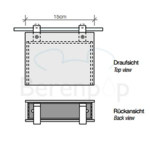 Decor Walther 0419434 BOOK 1-15 LED spiegellamp dimbaar 15x11,5cm geborsteld nikkel