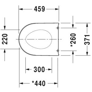 Duravit Darling New 0021010000 toiletzitting met deksel wit *niet meer leverbaar*