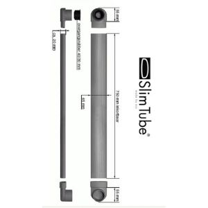 Easy Drain STE01 SlimTube afvoerbuis ovaal 75cm PVC