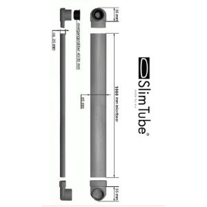 Easy Drain STE100 SlimTube afvoerbuis ovaal 100cm PVC