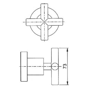 Fima Carlo Frattini Maxima F53231CR inbouw stopkraan afbouwdeel 1/2