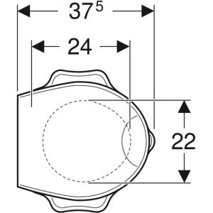 Geberit 300 Kids S8H51111200G turtle design toiletzitting (kinderzitting) met deksel rood *niet meer leverbaar*