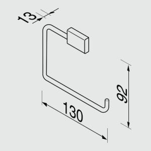 Geesa AIM 91840902 toiletrolhouder chroom