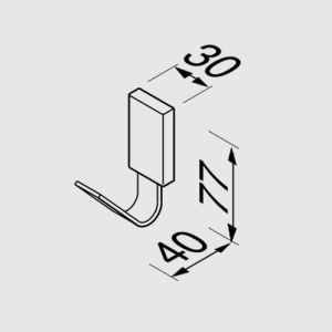Geesa AIM 91841302 haak chroom