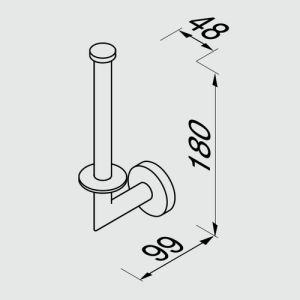 Geesa Nemox 91658102 reserverolhouder chroom