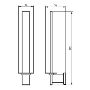 Haceka Edge 1143819 reserverolhouder chroom