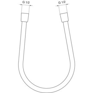 Ideal Standard A4109AA Idealflex doucheslang 175cm zilverkleurig