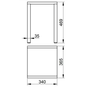 Keuco Collectie Plan 14982170038 kruk aluminium zilver-geëloxeerd/ lichtgrijs (RAL 7035)