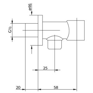 Pure DB3024-CH sifon chroom