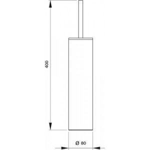 Pure Duero DU5481-IN toiletborstelgarnituur staand inox
