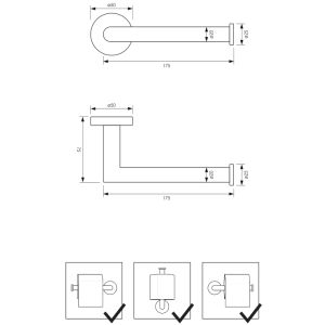 Brauer 5-S-150 toiletrolhouder mat zwart